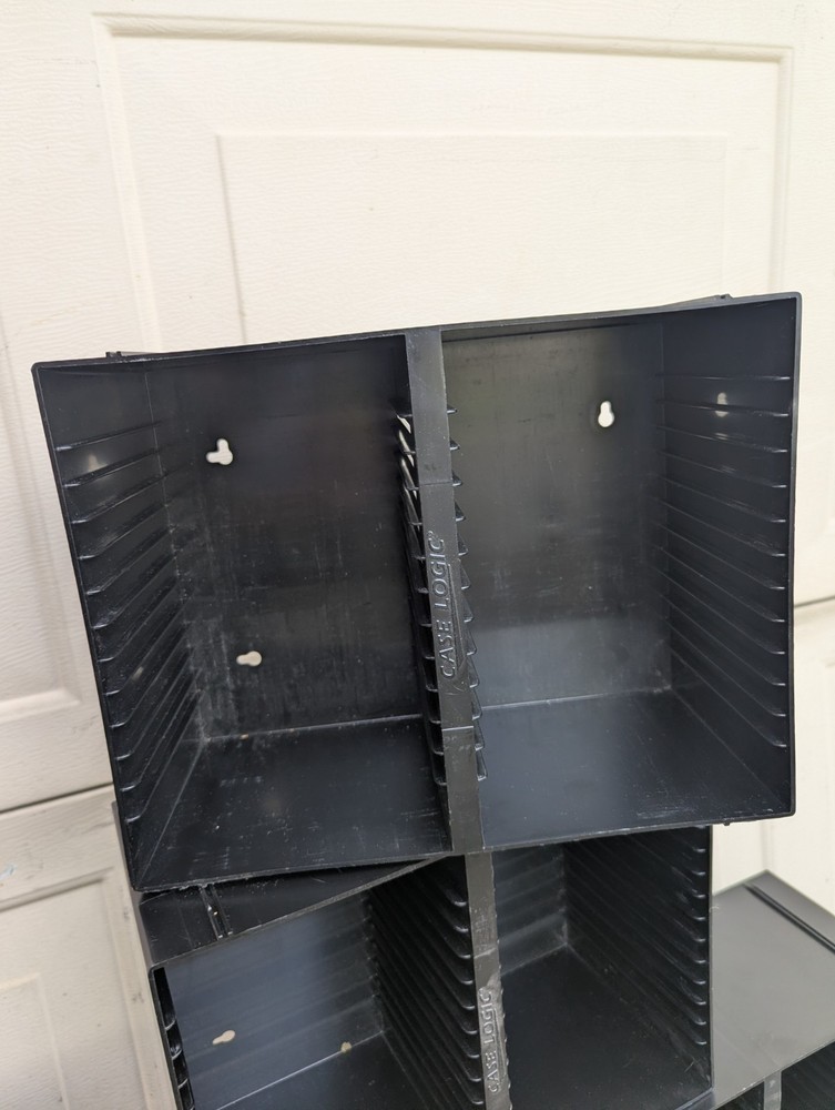 Case Logic CD Storage Rack, Plastic Stack Wall-Mount, holds 22 single & 4 Double