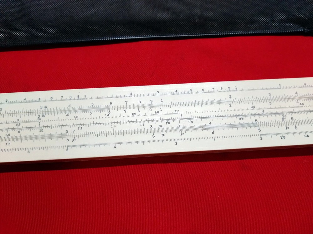 Soviet logarithmic multi ruler, slide Ruler smal made in USSR