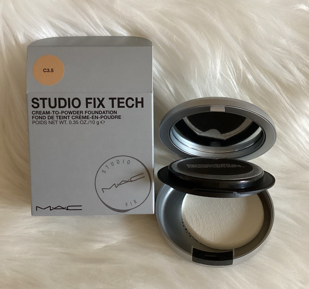 MAC Studio Fix Tech Cream-To-Powder Foundation ~ C3.5 ~ 0.35oz/10g Full Size NIB