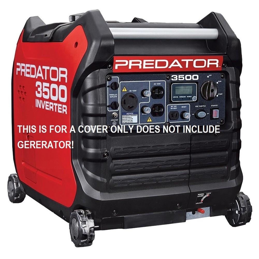 Predator Generator 3.5 KV 3500 Cover COLOR BLACK Custom Made NEW ITEM