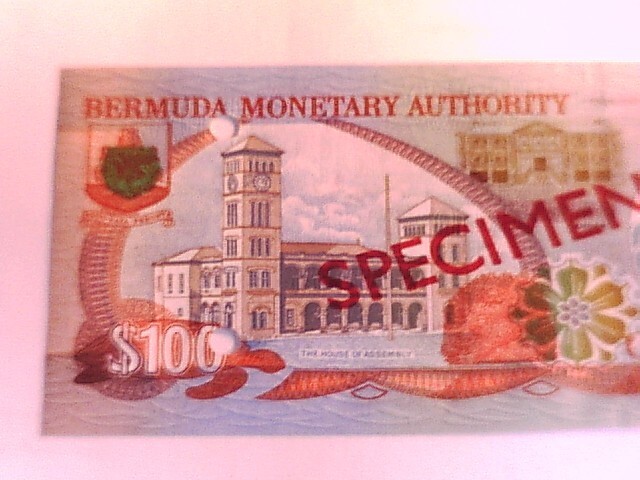 Bermuda 2000 One Hundred Dollar SPECIMEN note Choice Crisp Uncirculated.