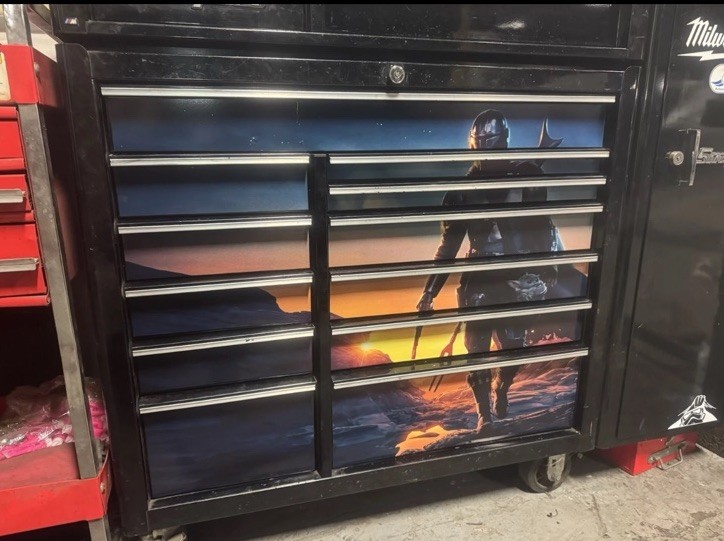 Tool Box Graphics /Decals Fits 40" Toolbox For Snap ON 40" Tool Box Split Drawer