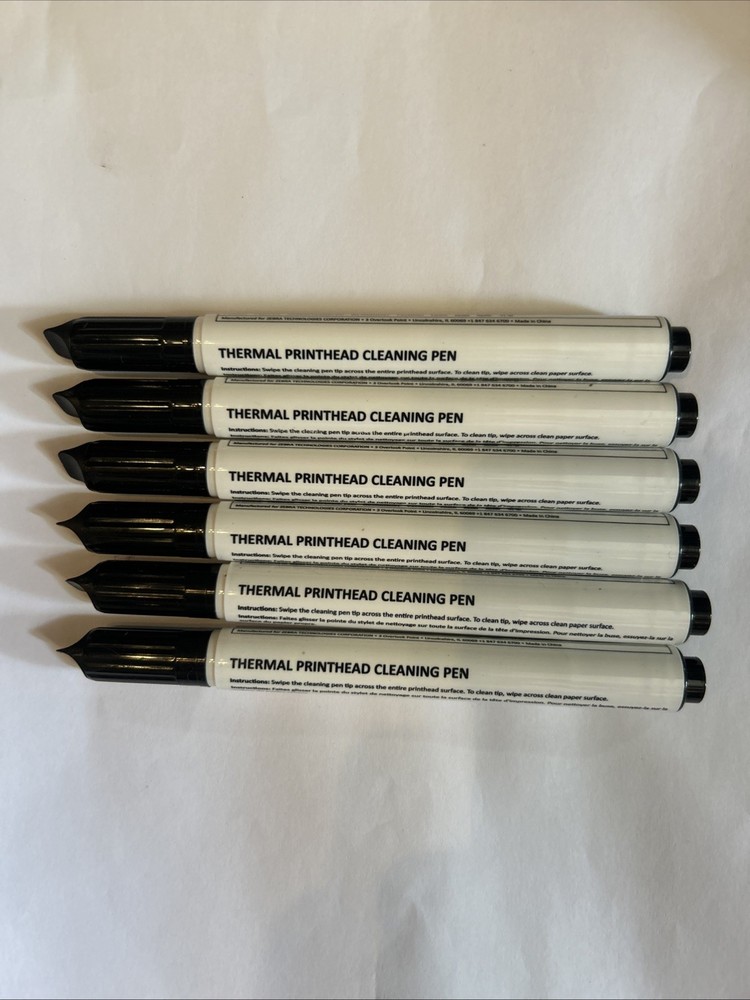 Six Pack Zebra 105950-035 Thermal Printhead Cleaning Pens