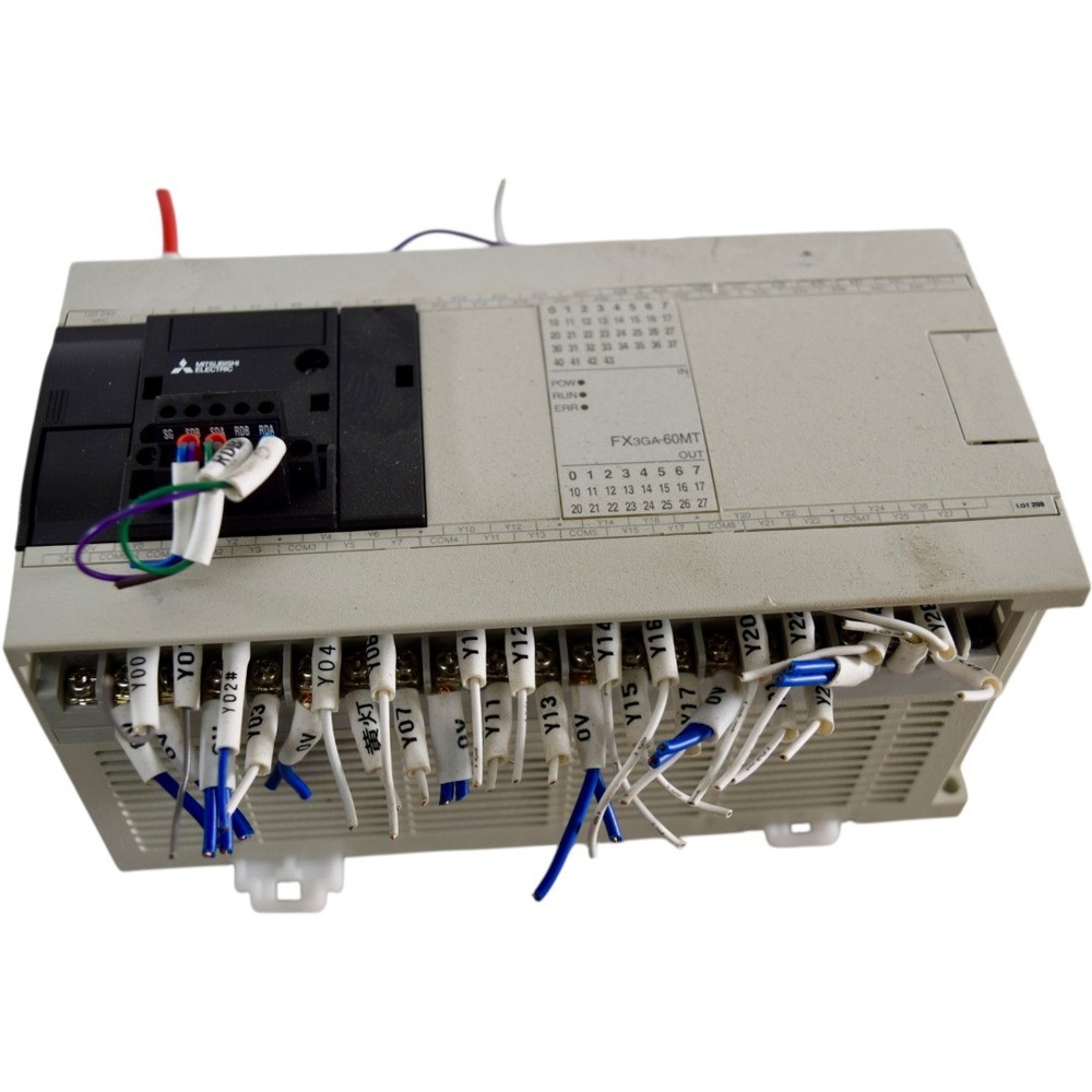 Mitsubishi FX3GA-60MT-CM, FX2N-16EYT, FX2N-16EX Programmable Controller Assembly