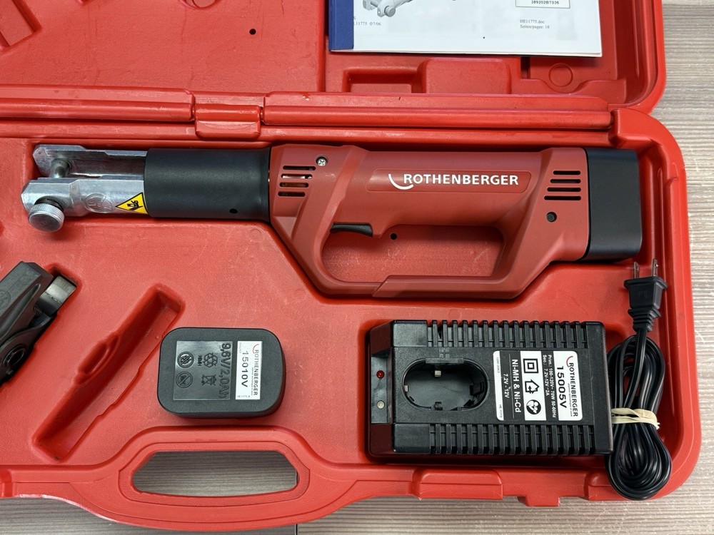 READ DESCRIPTION Rothenberger Romax Compact Electro-Hydraulic Press Crimper