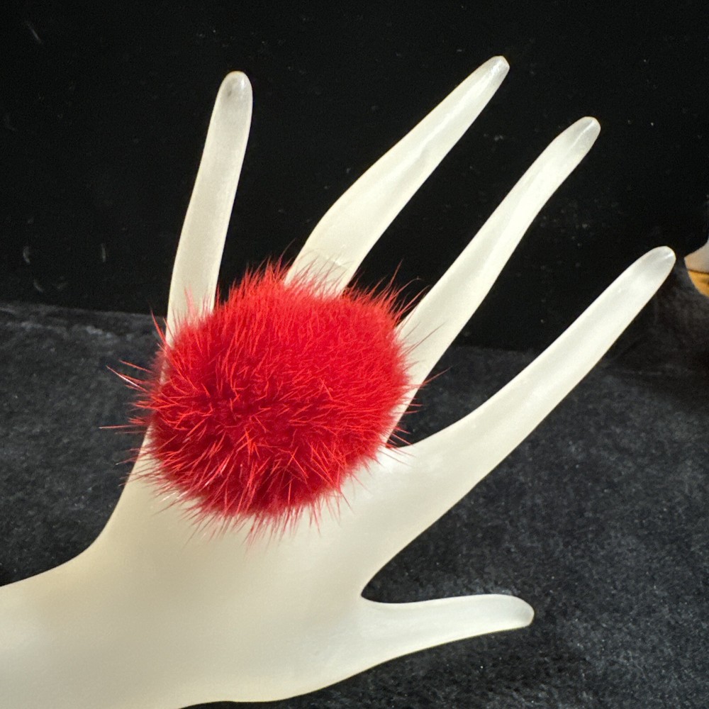 Artisan Red Mink Ring