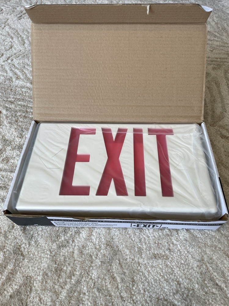 LED EXIT Sign Cooper Lighting Sure-Lites LPX7 Self Powered Emergency Light NIB
