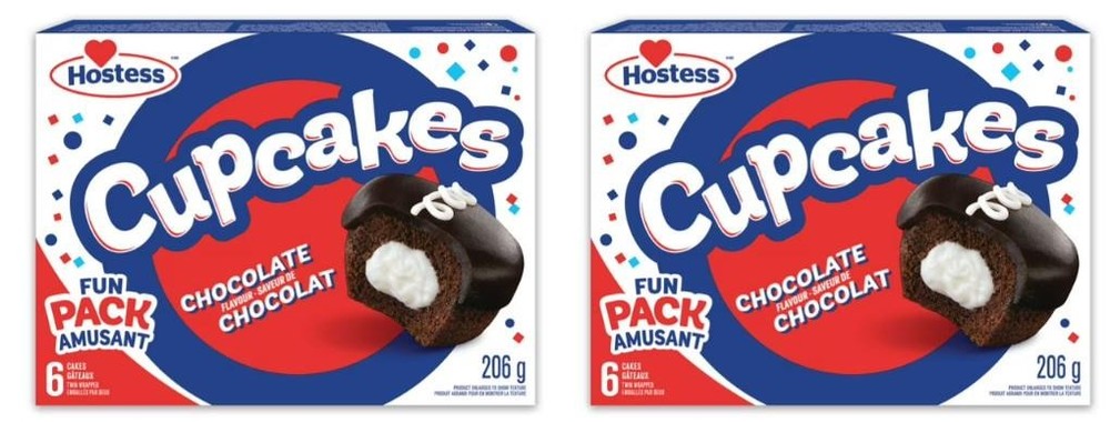 Hostess Cupcakes Chocolate Cakes, 206g (2 Pack)