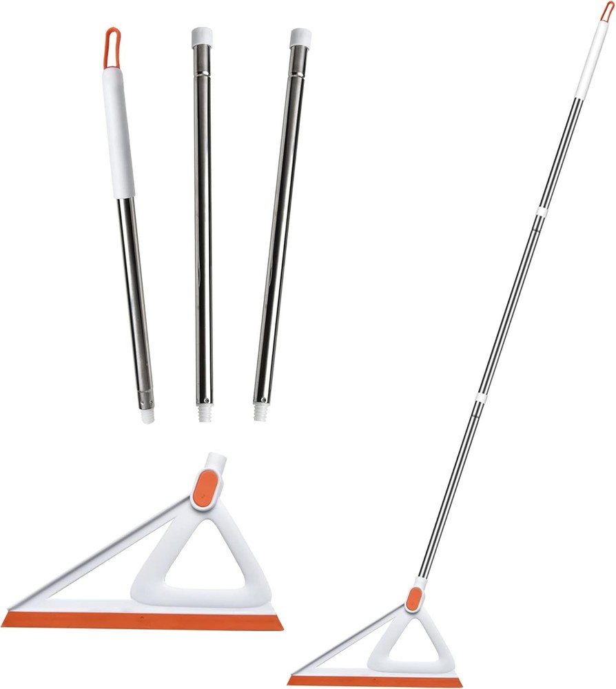 Multifunct Rubber Air Broom, Rubber Squeee Broom " Long Handle,