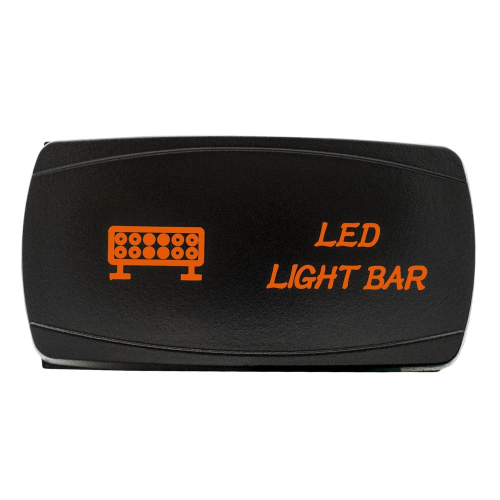 ORANGE LED Horizontal LED LIGHT BAR Rocker Switch 4WD 4X4 UTV Waterproof