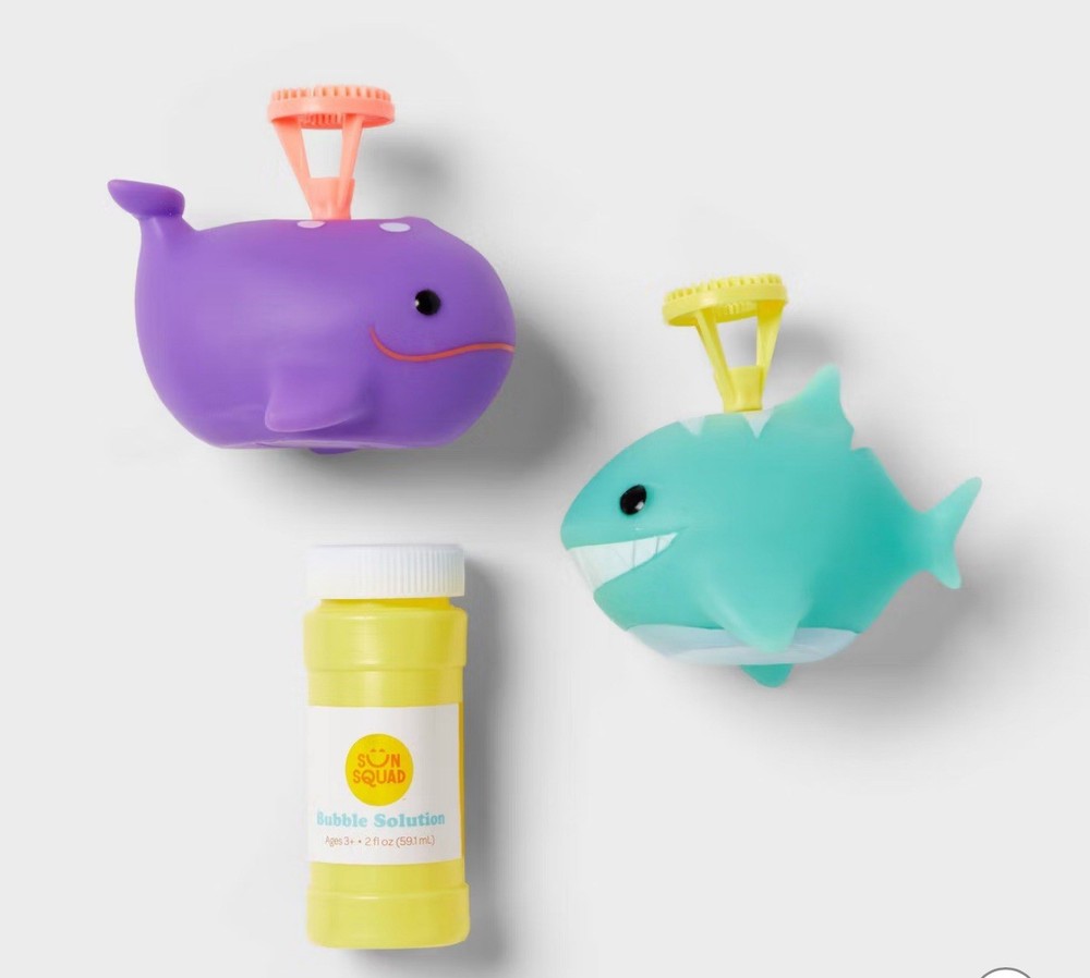 SUN SQUAD DIP AND SQUEEZE BUBBLE BLOWER SET
