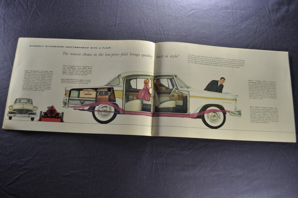 1956 Studebaker Brochure Hawk President Commander Champion Nice Original 56
