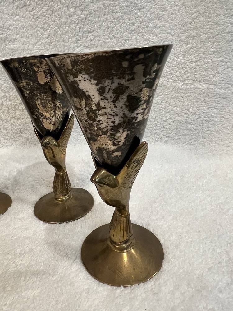 Godinger Heavy Silver plated Brass Bird Drinking Cup