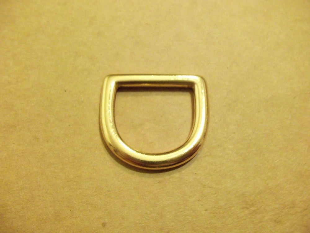 1" Solid Brass Cast D Rings (Pack Of 10)