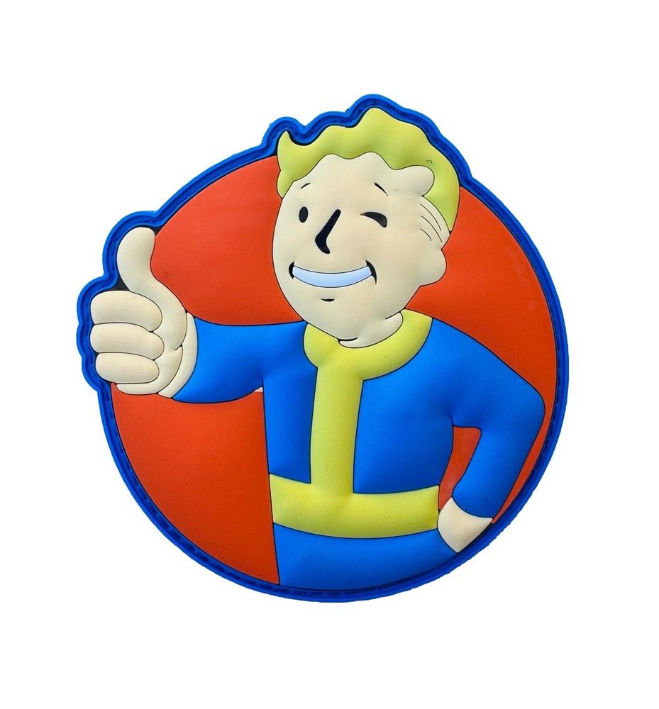 Fallout Boy Rubber PVC Hook/Loop Morale Patch Glow In The Dark