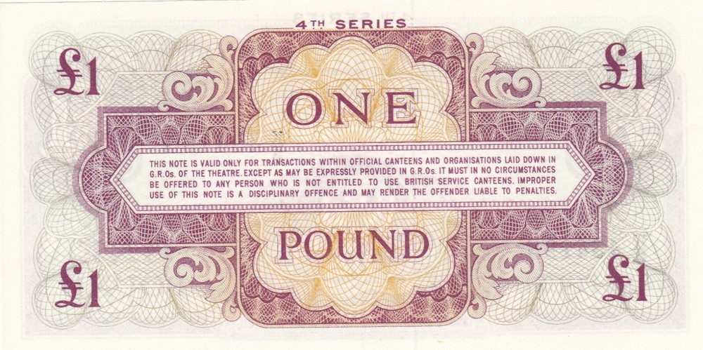 Great Britain, 1 pound, Armed Forces, ND (1962), UNC
