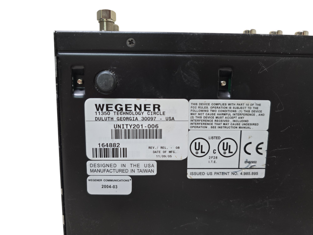 Wegener Unity201 Digital/Audio Broadcast Receiver Tested