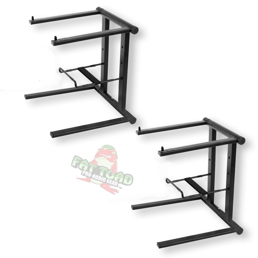 (2-PACK) Portable DJ Laptop Stand, PC Stage Gear Digital Mixer Controller Office