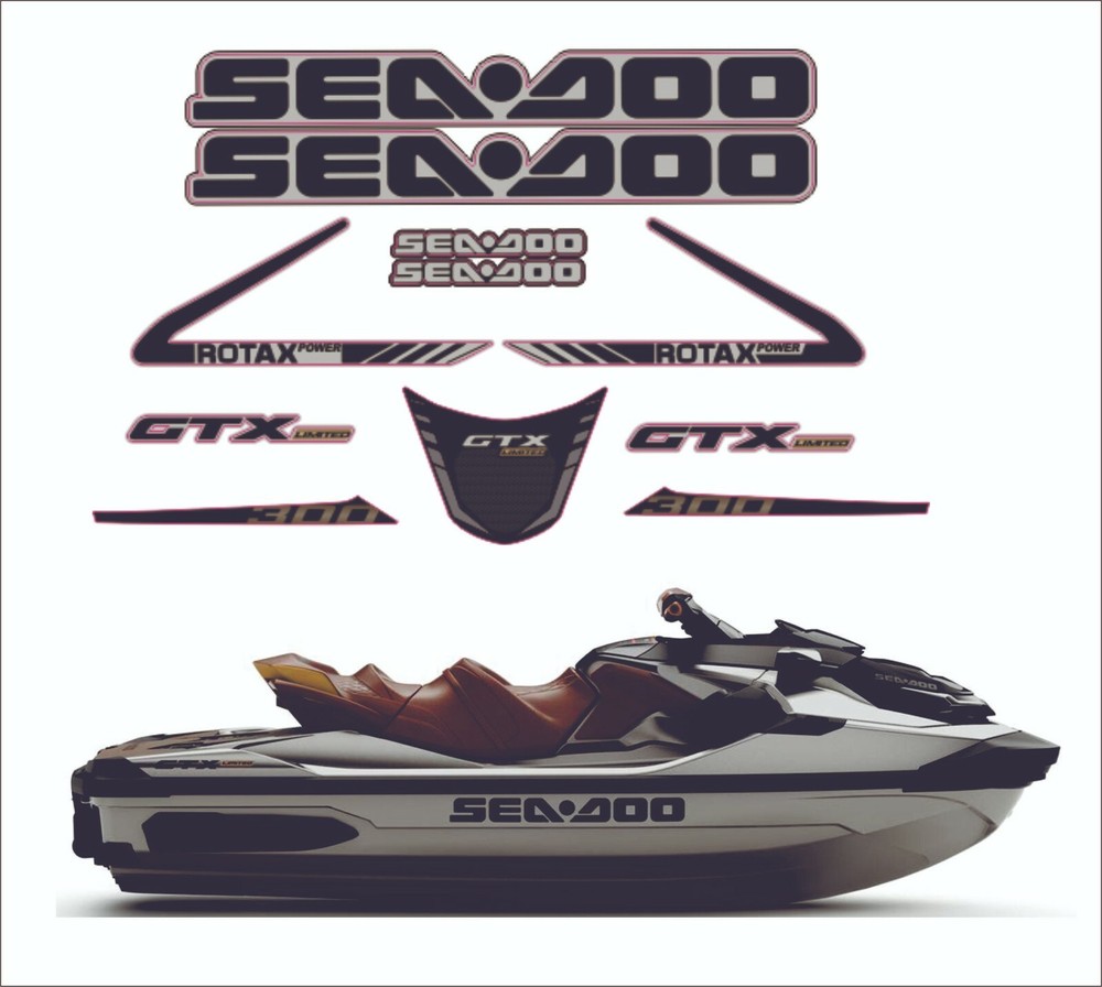 SEADOO GTX 300 LIMITED 2018 Graphics / Decal / Sticker Kit