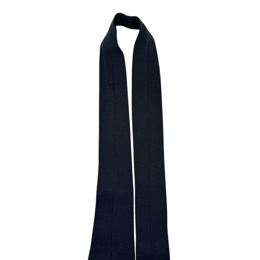 PRADA Prada tie solid wool slim charcoal gray