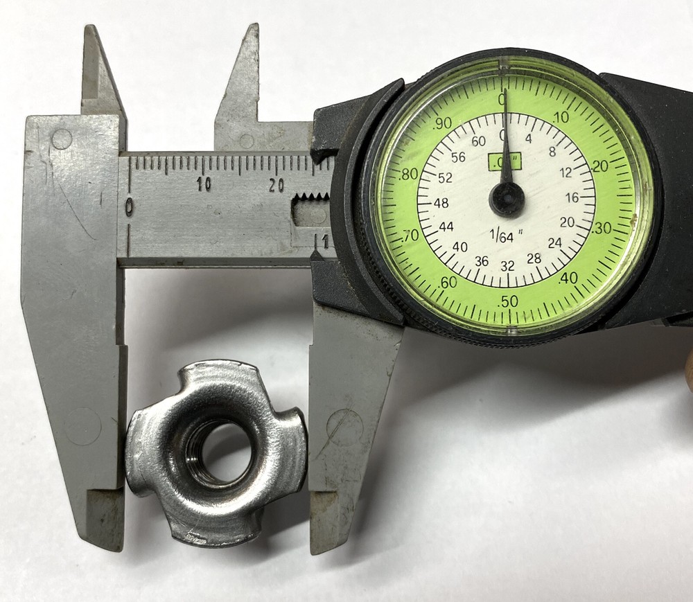 Quantity 10 3/8”-16tpi T nuts (tee) 4 prong