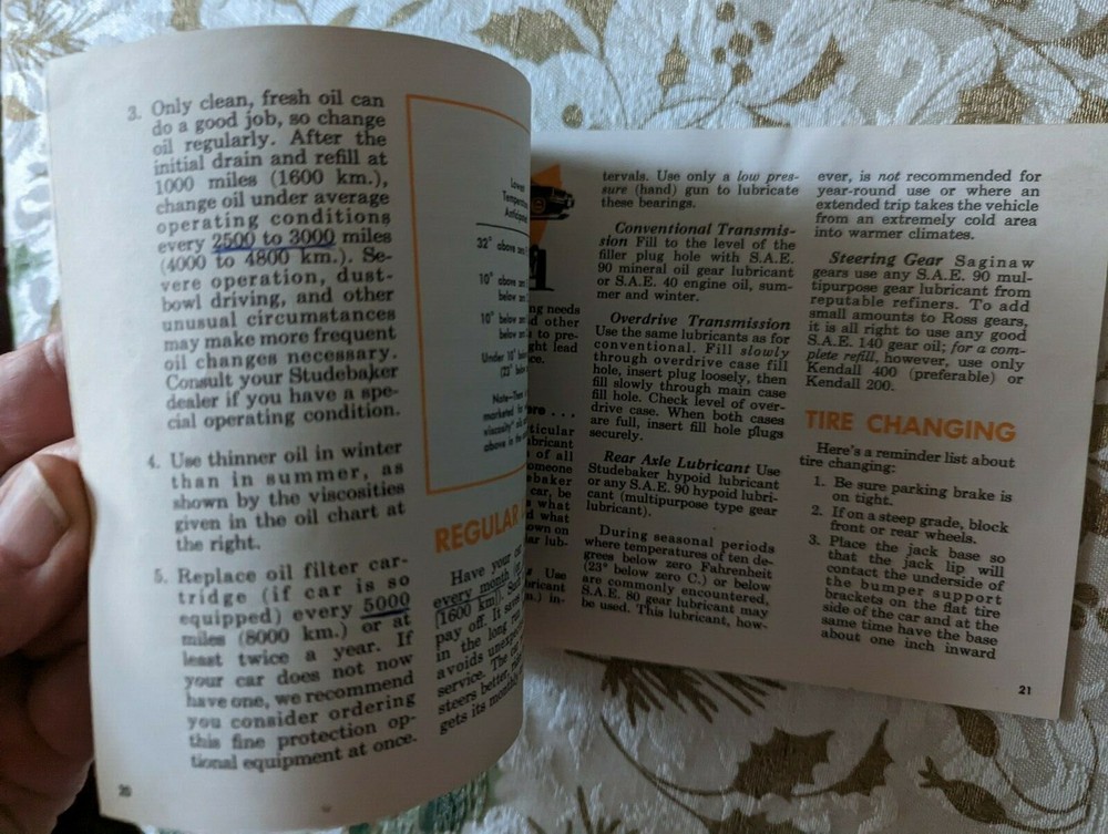 1956 Studebaker Owners Guide Manual