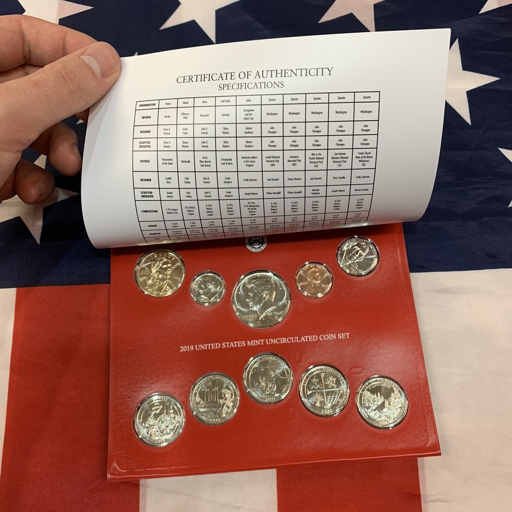 2019 Mint Set. Complete 20 coin set. Includes D & P Mints, NO 'W' CENT