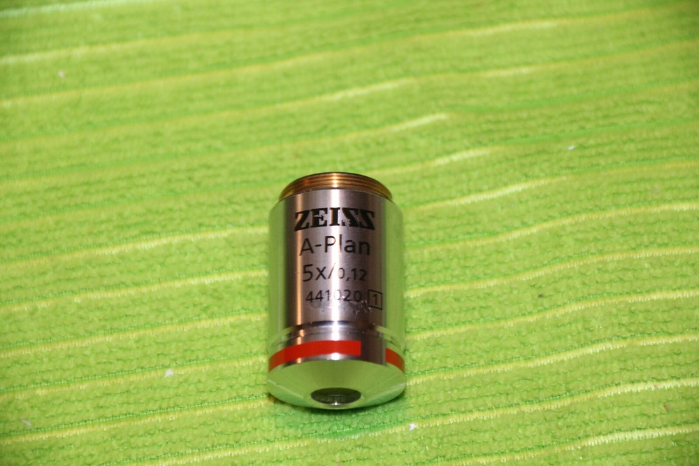 Zeiss Axioscope Microscope Objective A-Plan 5x 0.12 infinity #441020 (1)