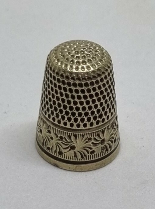 sterling silver antique thimble
