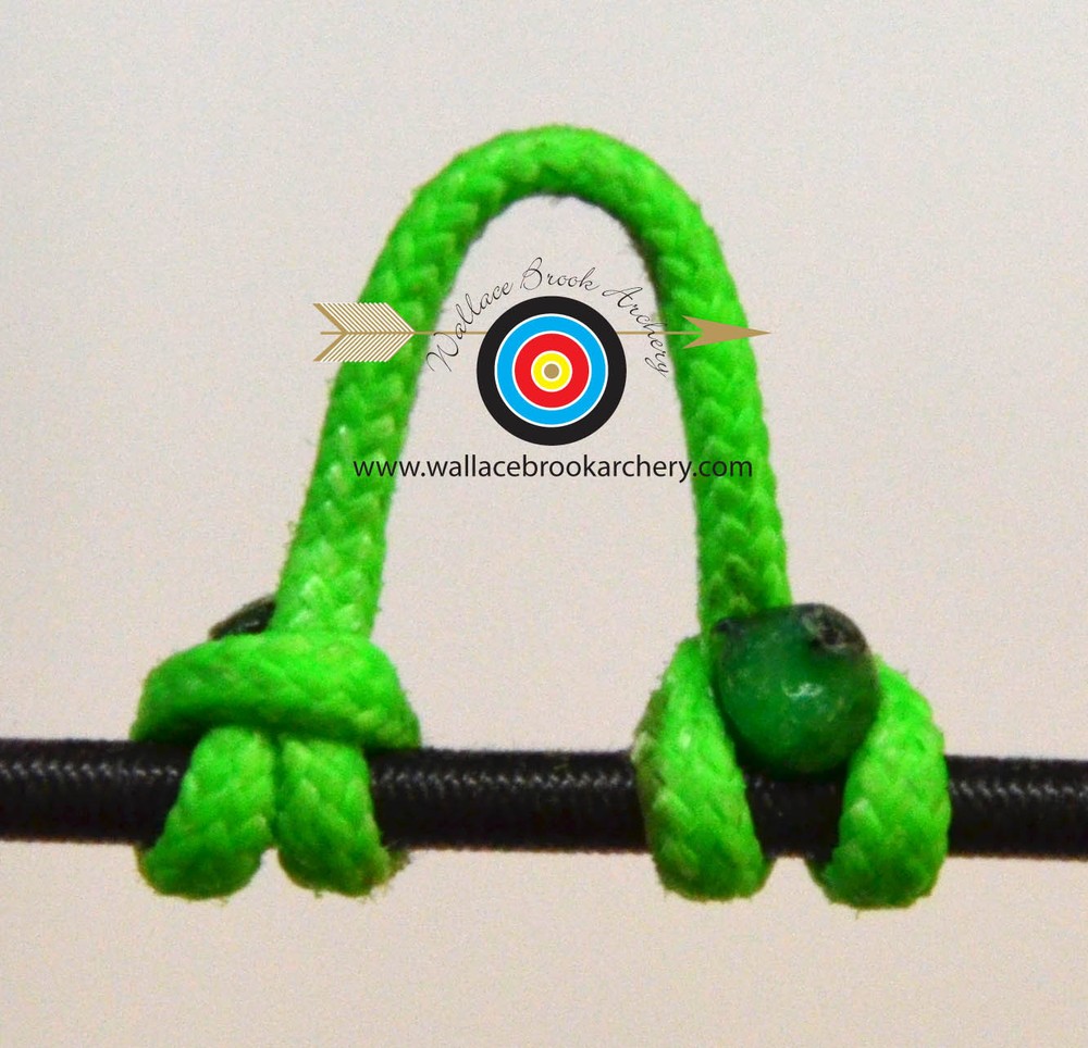 3 Pack Flo. Green Archery Release Bow String Nock D Loop Bowstring BCY #24