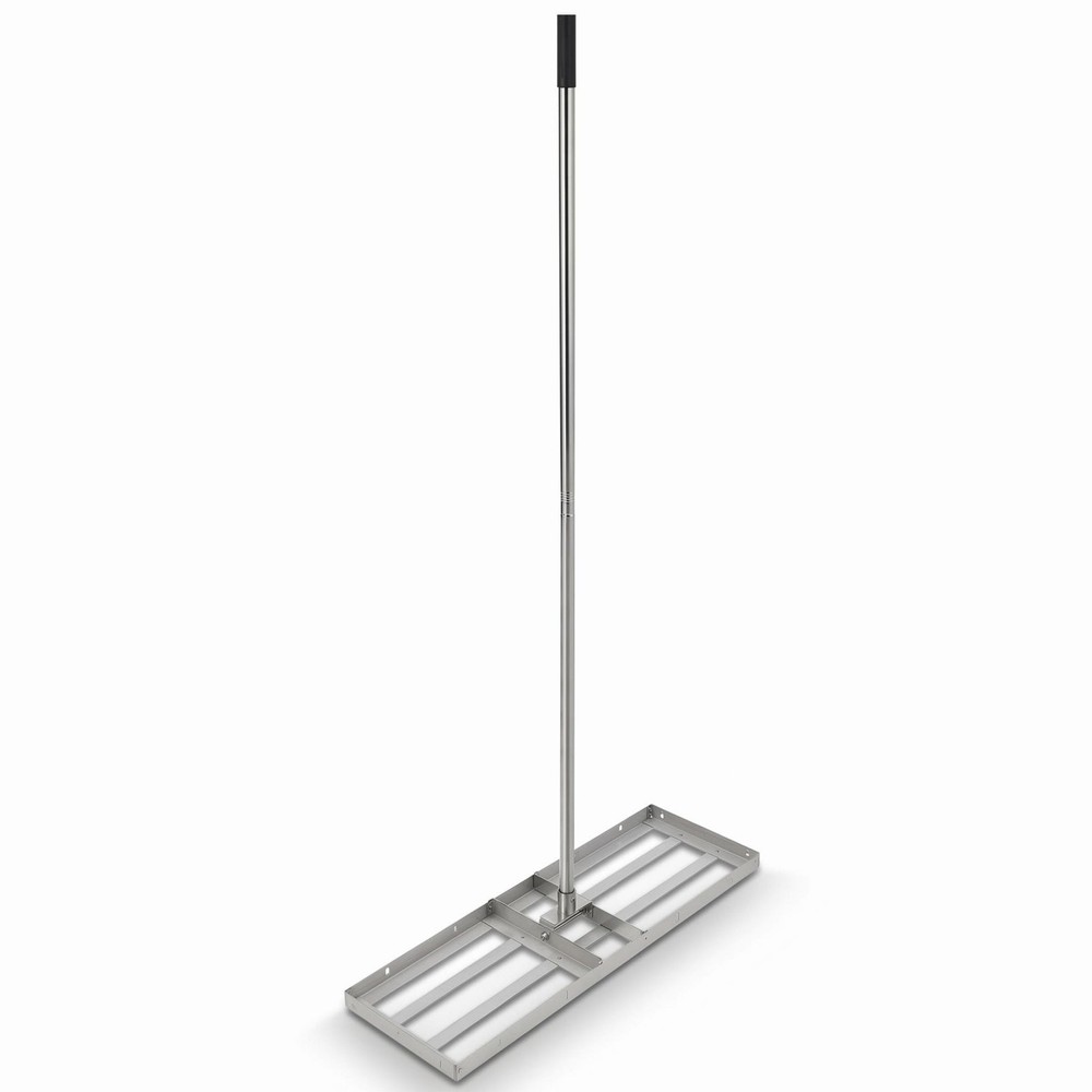 Lawn Leveling Rake w/ Drag Harrow, 36" Adjustable Width, 4FT Reinforced Chain