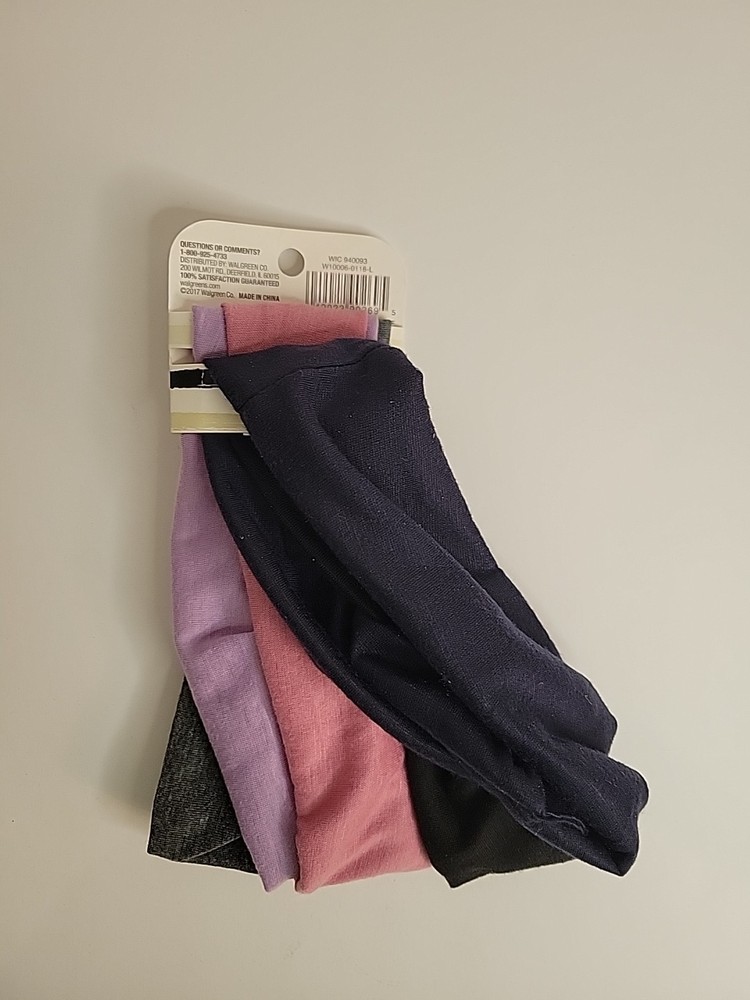 Walgreens Soft HeadWraps 5 Count - Multicolor Assortment - Lot Of 3
