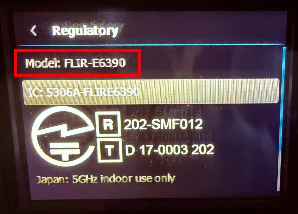 FLIR E6 Software Upgraded E4 WiFi Thermal Camera with MSX – Model# Flir-E6390