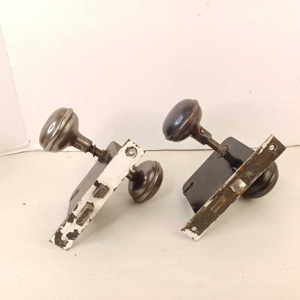 2 Vintage Sargent Mortise Door Lock Hardware With Knobs No Key