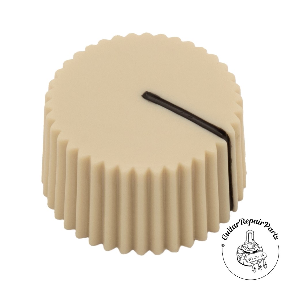 Cupcake Style Radio Amplifier Knob w. Indicator (1 pc) - Cream
