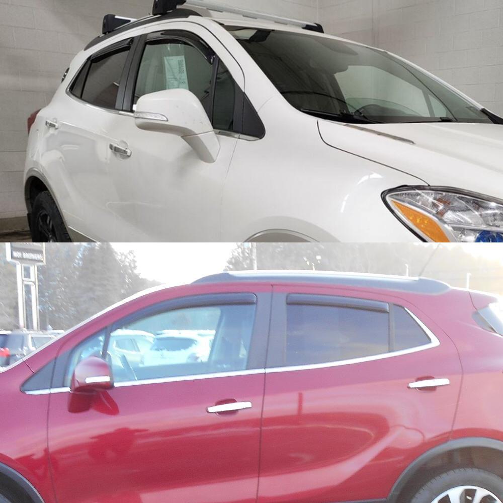 US IN-CHANNEL Window Visors Sun Vent Rain Guard Set For 2013-2021 Buick Encore