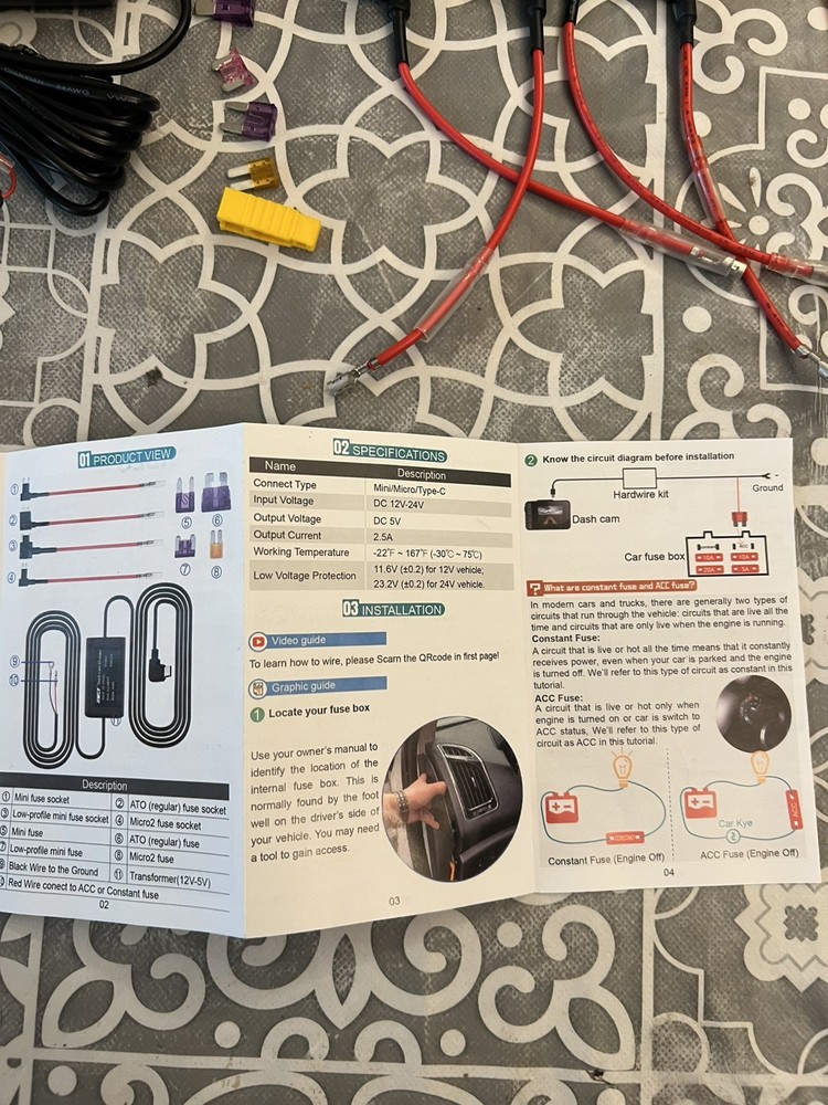 Iiwey Dash Cam Hardwire Kit