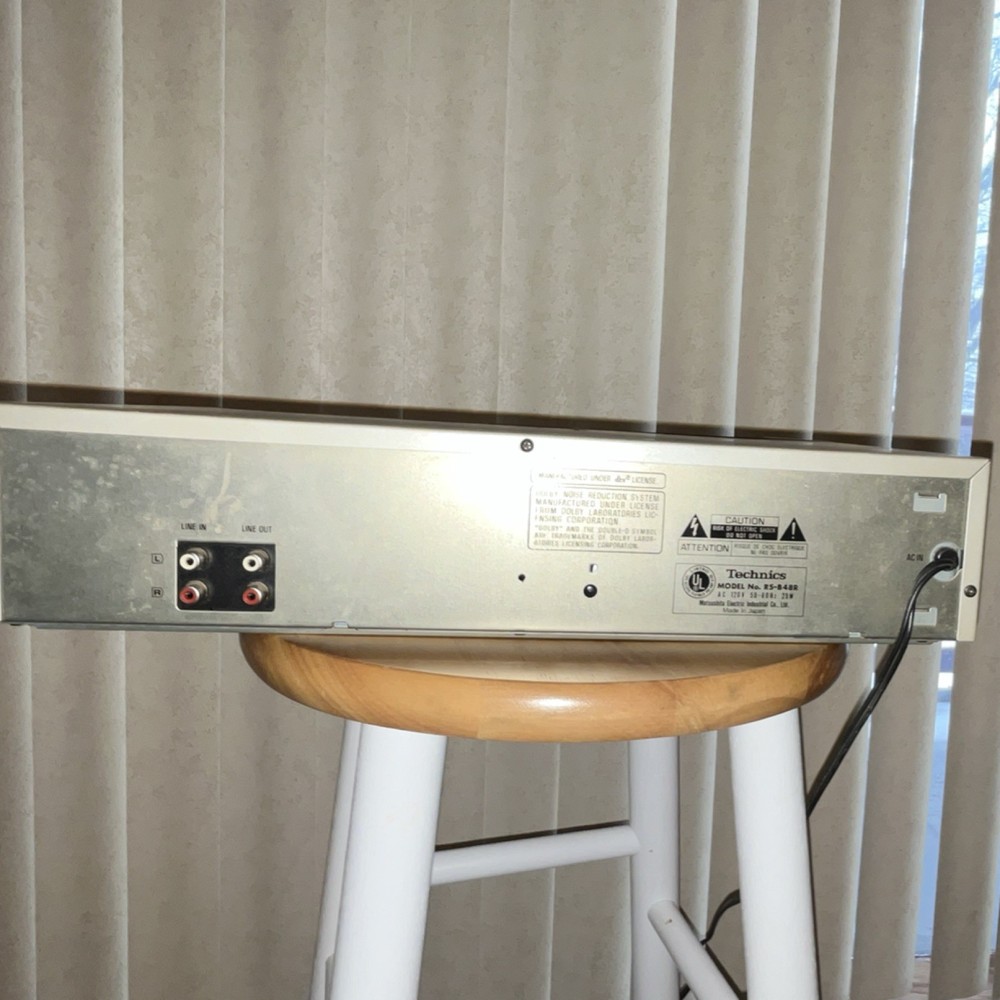 Technics RS-648R Cassette Player & Recorder Auto Reverse Silver Headphone Jack