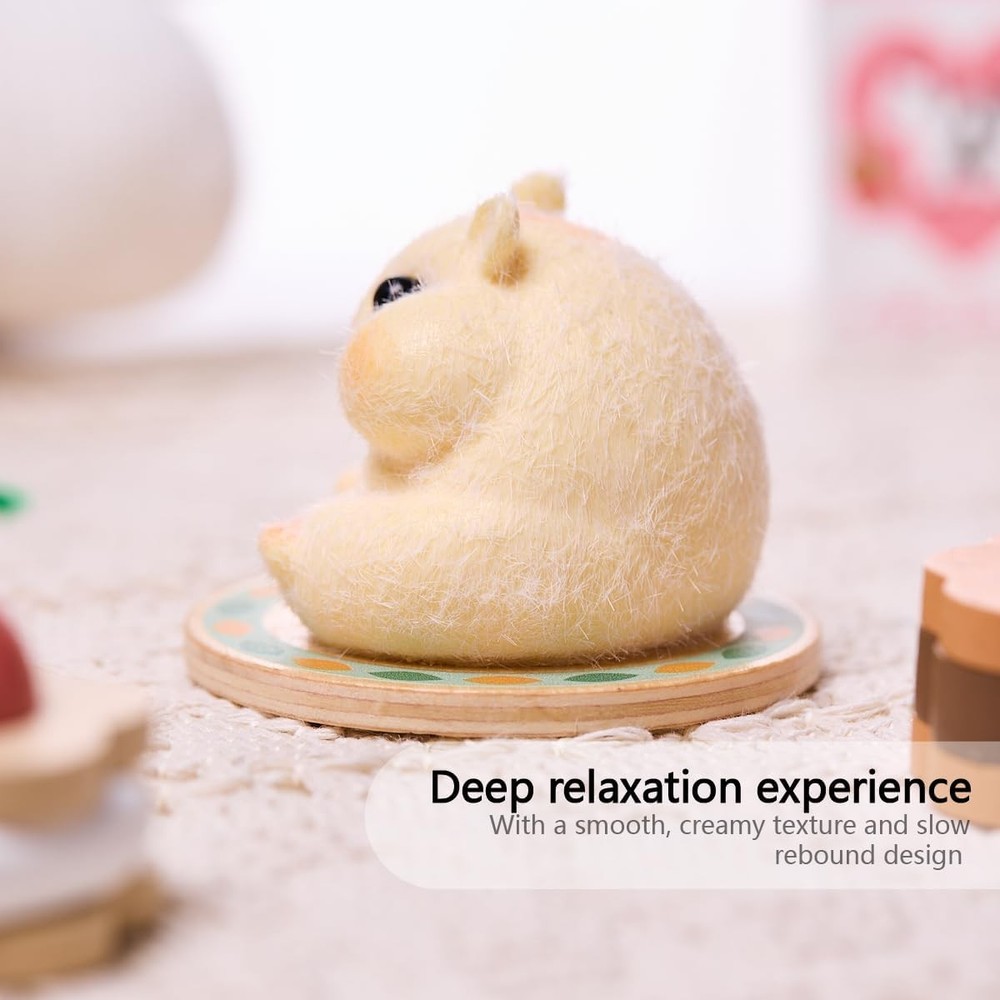 Cute Soft Hamster Squishy Toy: Stress Relief Squeeze Gift
