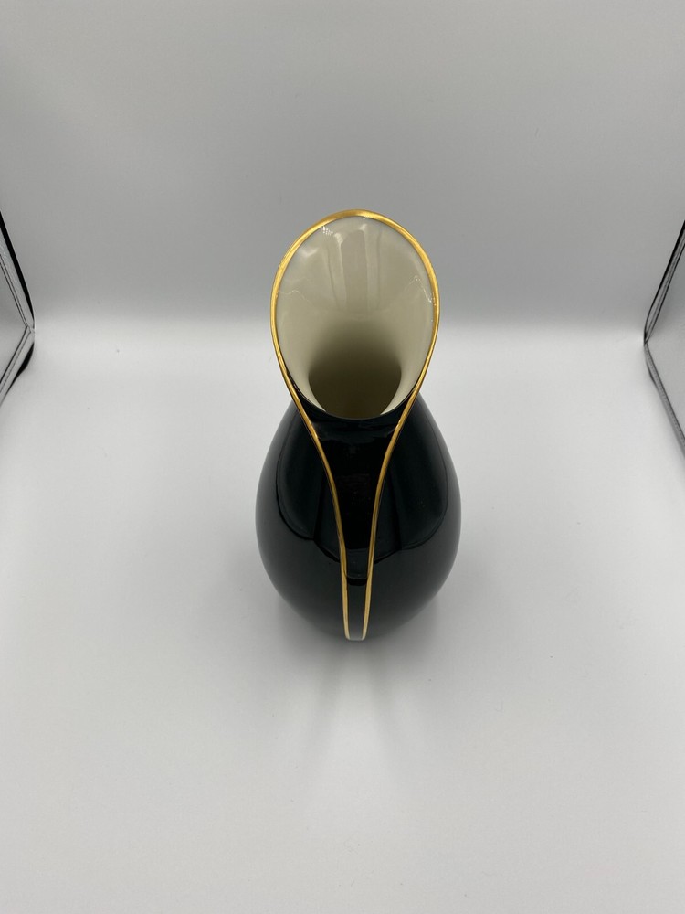 Lenox Black w/ Gold Rim Pitcher. 48oz
