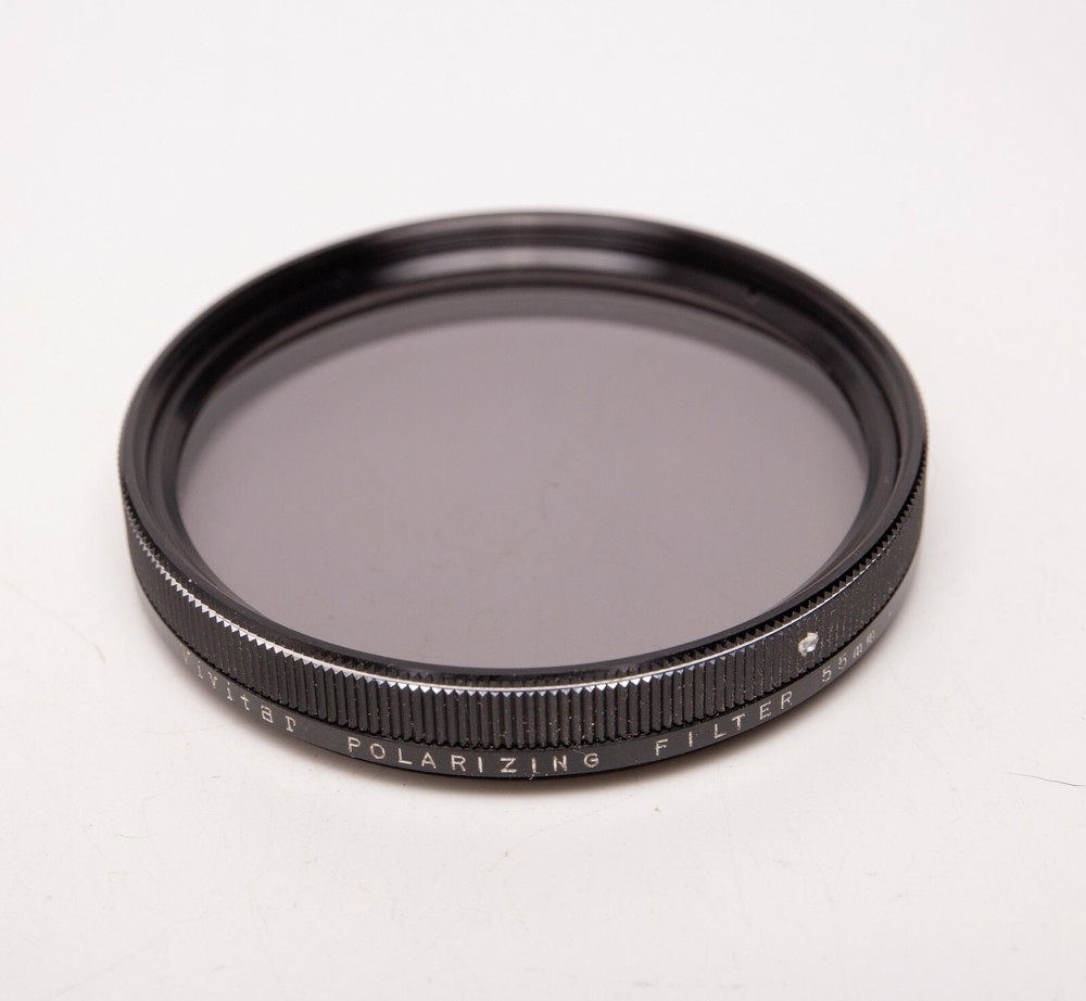 55mm Vivitar Polarizing Filter PL Linear Polarizer w/Case EX!