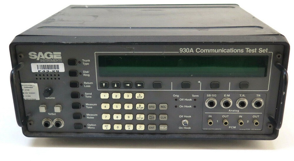 Sage Instruments 930A Communications Test Set [ For Parts ]