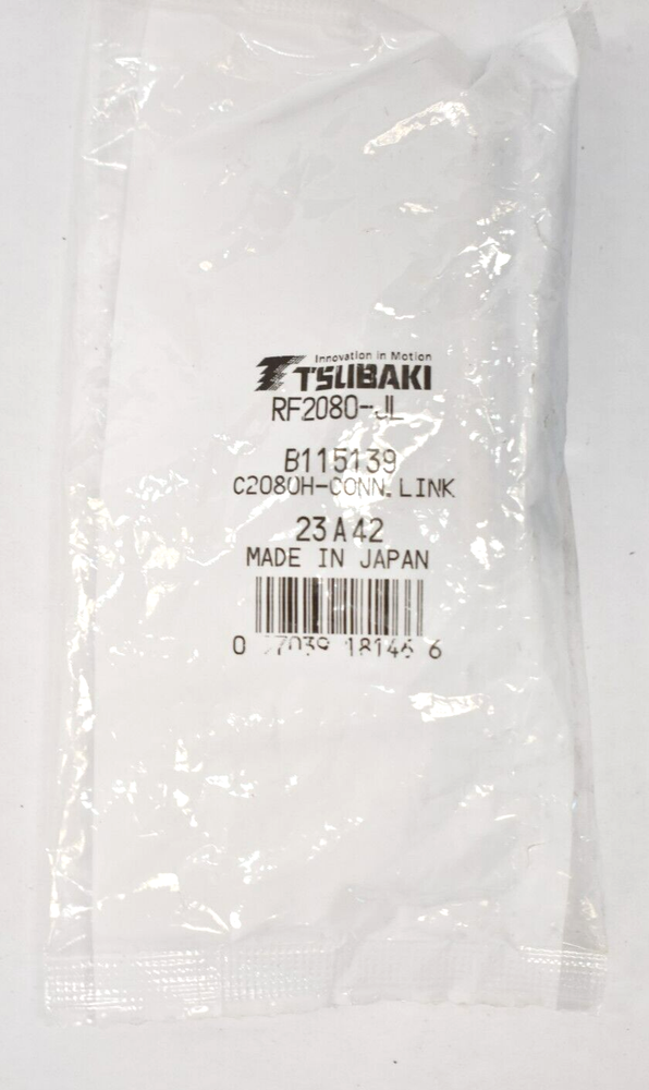 Tsubaki Connecting Link roller Chain Link Conveyor Replacement C2080H Genuine