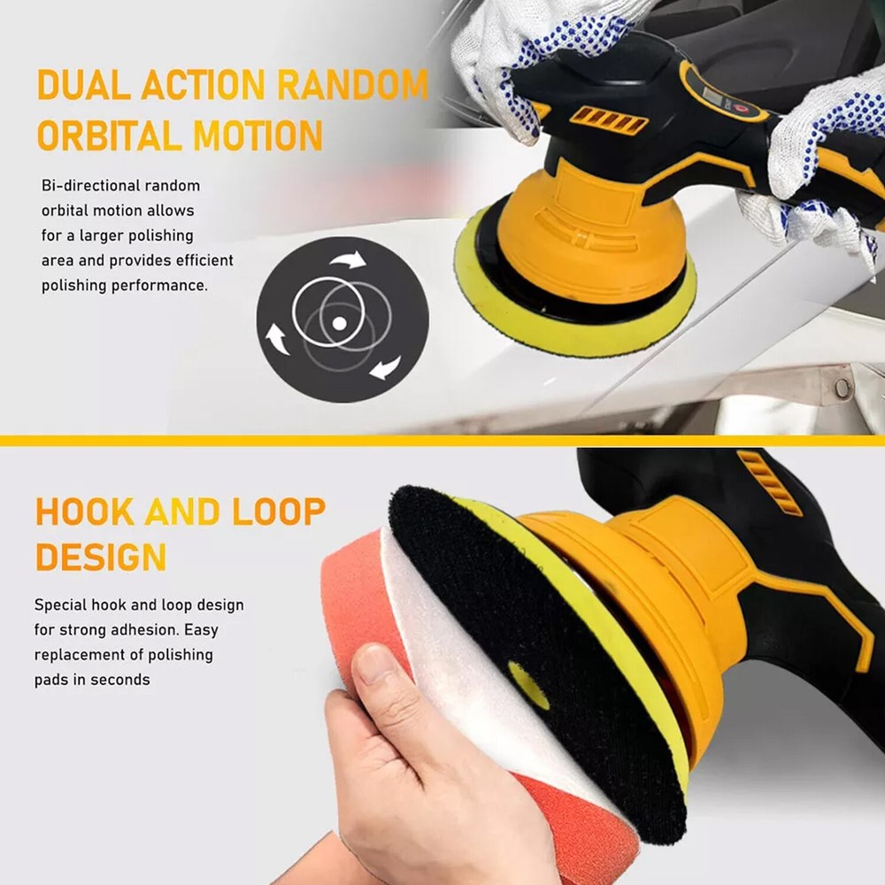 Car Buffer Sander For Dewalt Battery Cordless Brushed Polisher Polish Machine