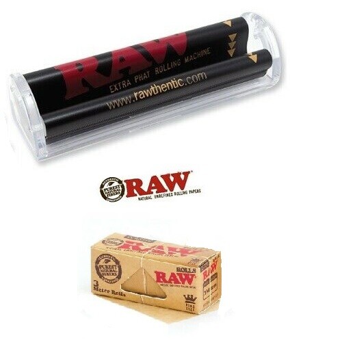 RAW Rolling Papers PHATTY Cigar Roller + FREE PACK RAW KING SIZE PAPER ON A ROLL