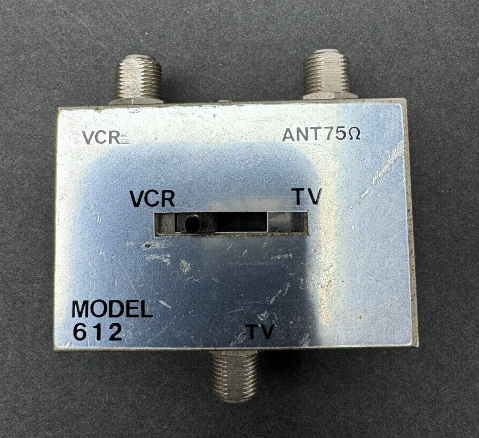 612 VCR Antenna Switch Plus Coax Cable
