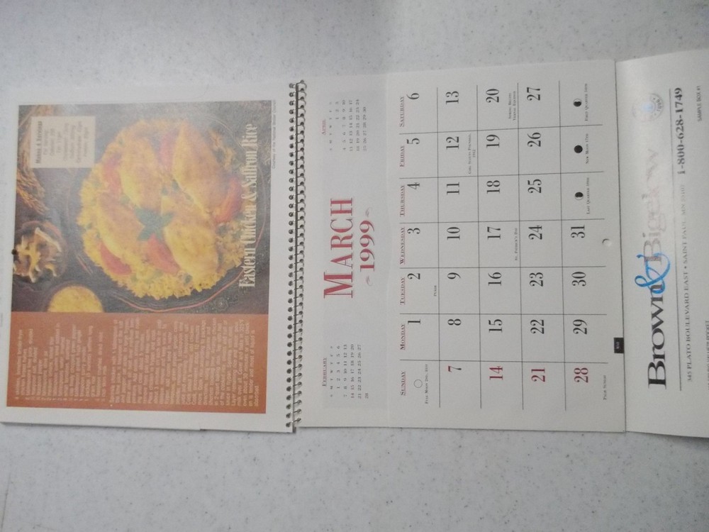 4 Vintage 1999 Calendars