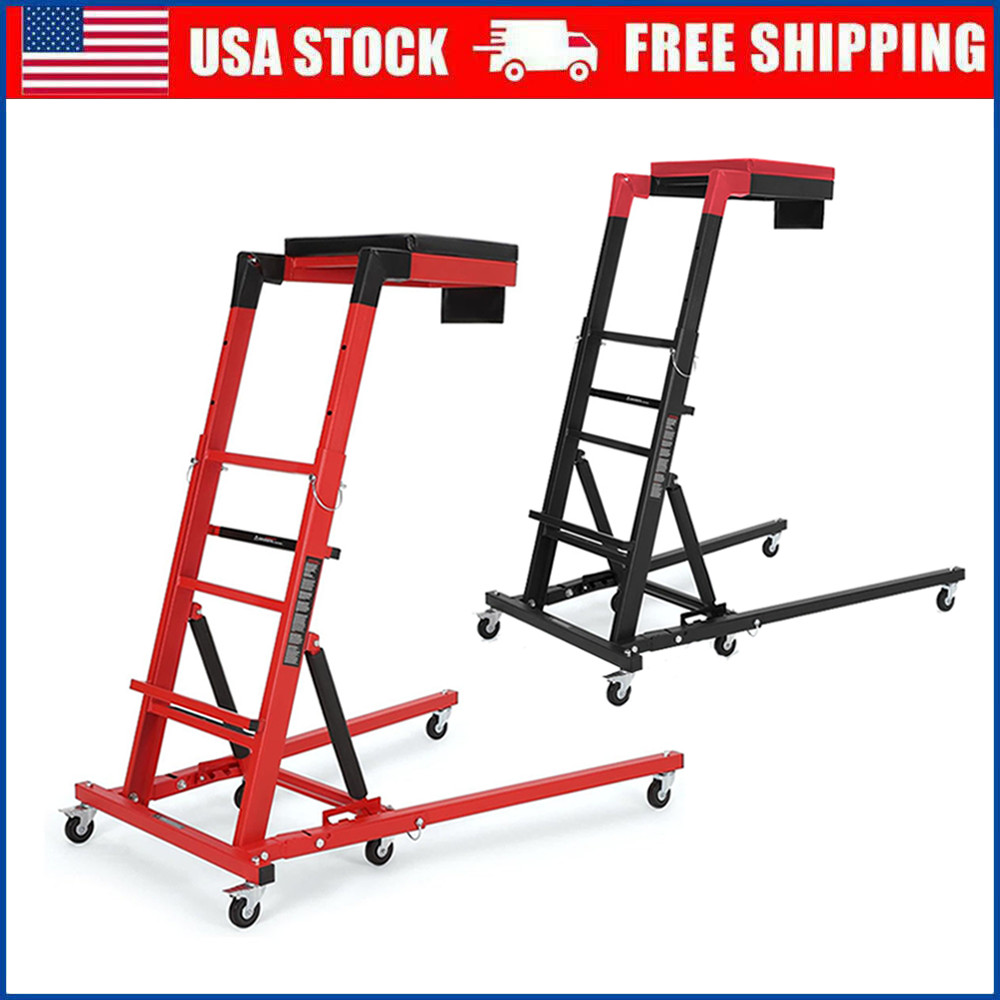 Automotive Topside Creeper 400LB Adjustable Height 48"-66" Engine Movable Ladder