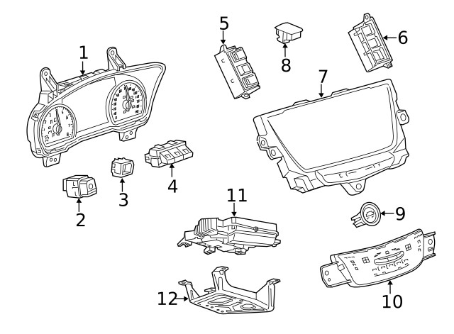 Genuine GM Dash Control Unit 85759686