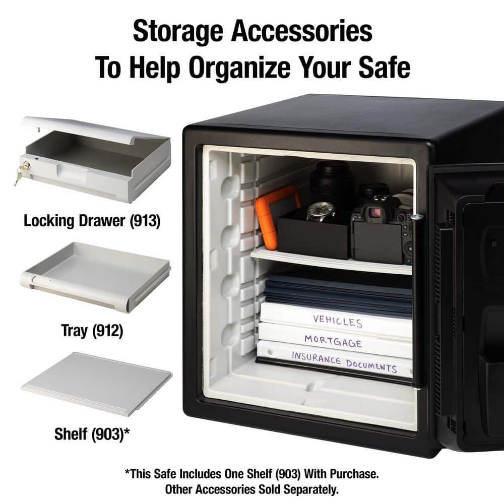 Safe Dial Combination Lock 1.2 cu. ft. Fireproof Waterproof Steel Construction